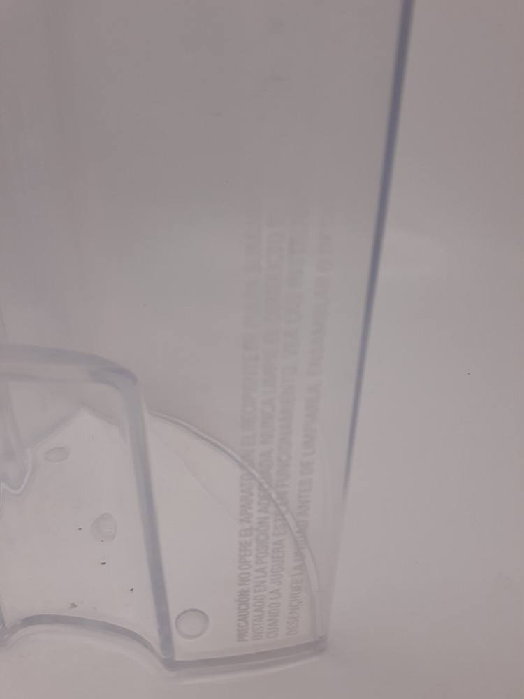 Black & Decker Juicer Extractor JE2200B Replacement Part Clear Pulp Bin