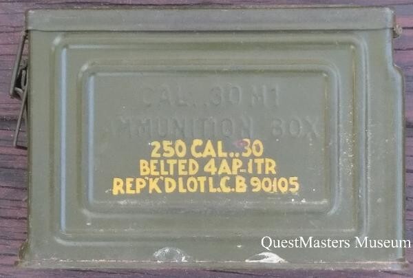 U.S. WWII .30 Cal. Ammo Box Stencil, - Stencil 117