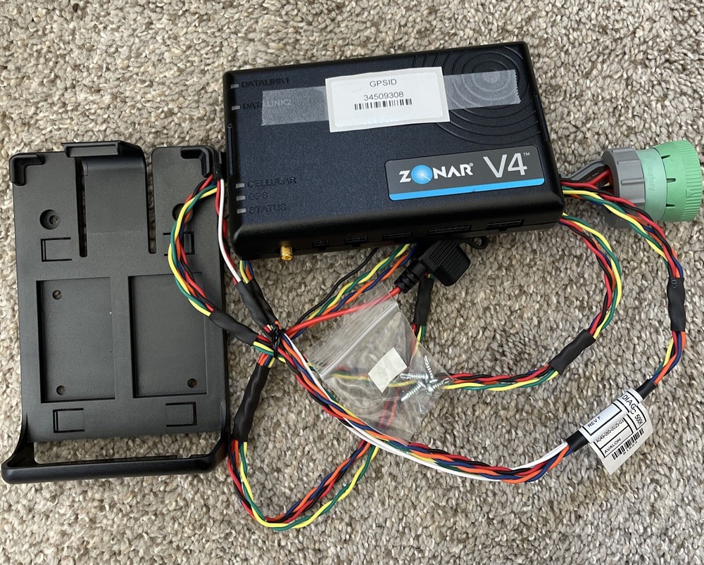 Zonar V4 Fleet Telematics Control Unit V4E-NBT 10129 #2 (011524) MOUNT CABLE