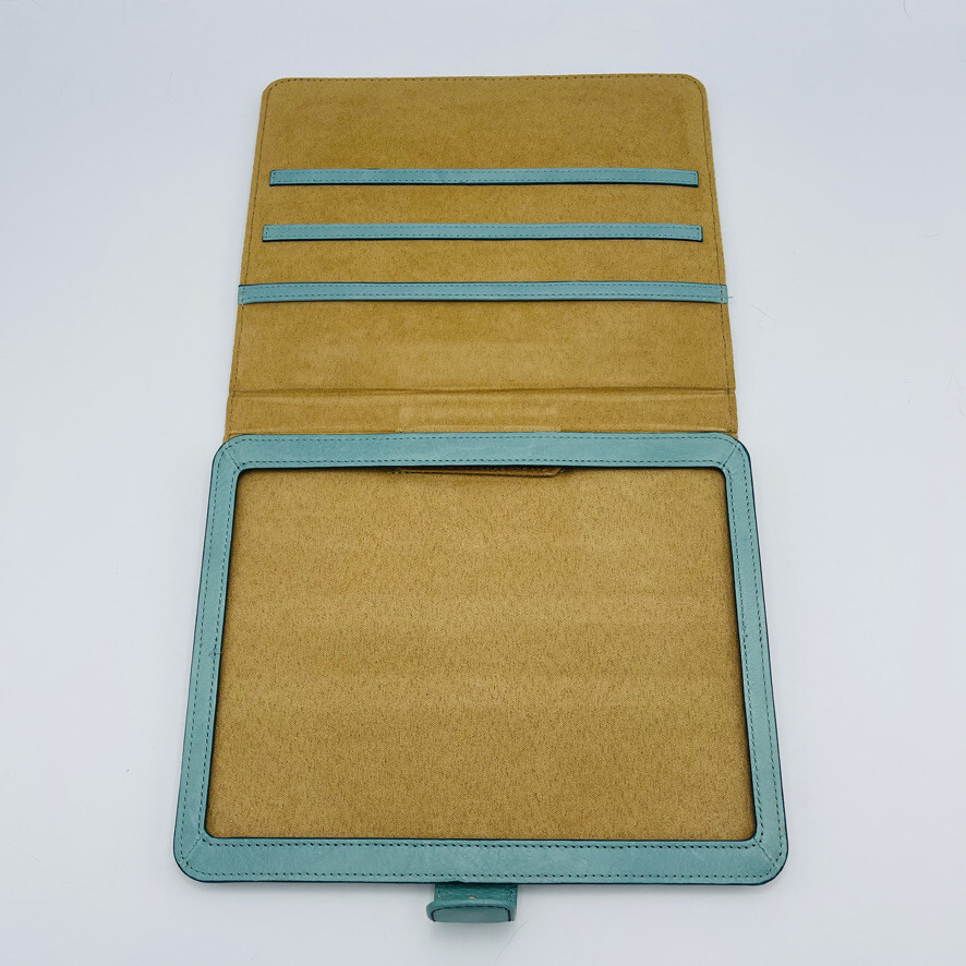 Fossil Tablet Protective Case Leather Blue L 9.25" W 7.25"