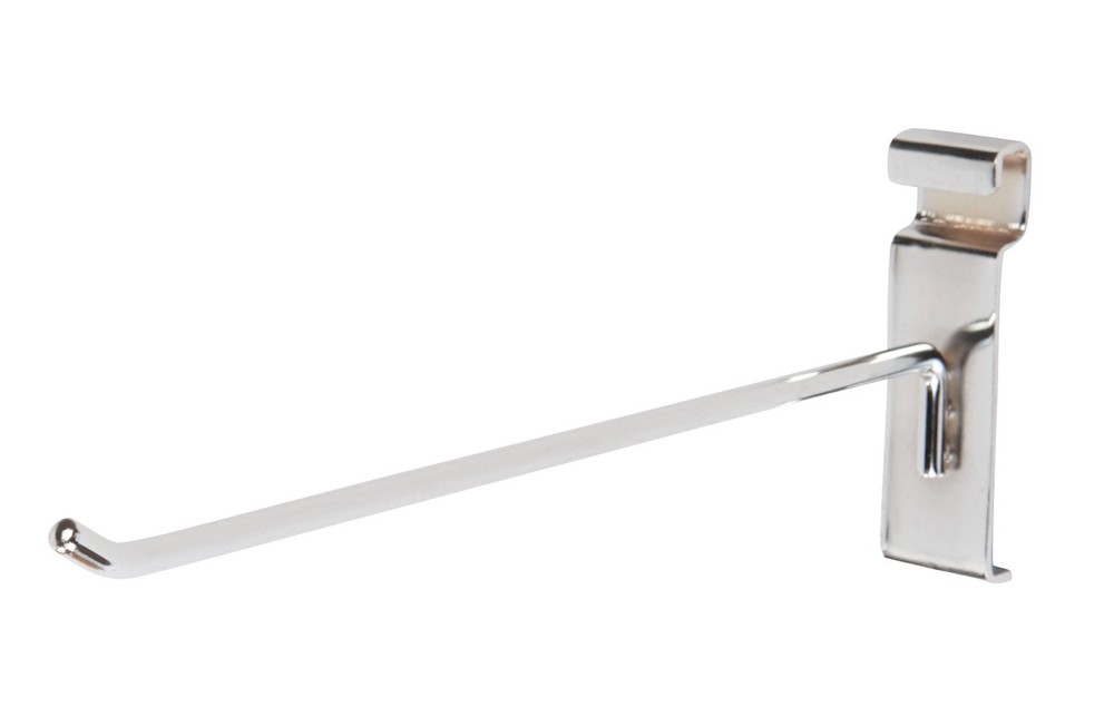 SSWBasics 10 inch Chrome Peg Hook for Wire Grid (GridWall) - 50 Pack- Chrome