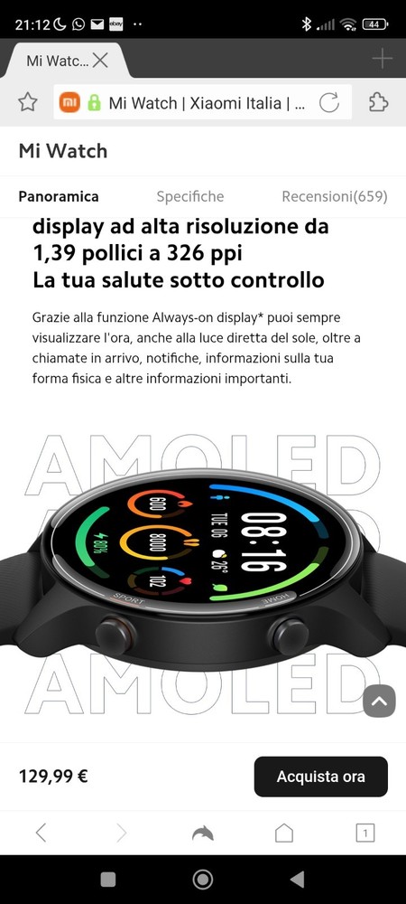 Mi Watch Model XMWTCL02