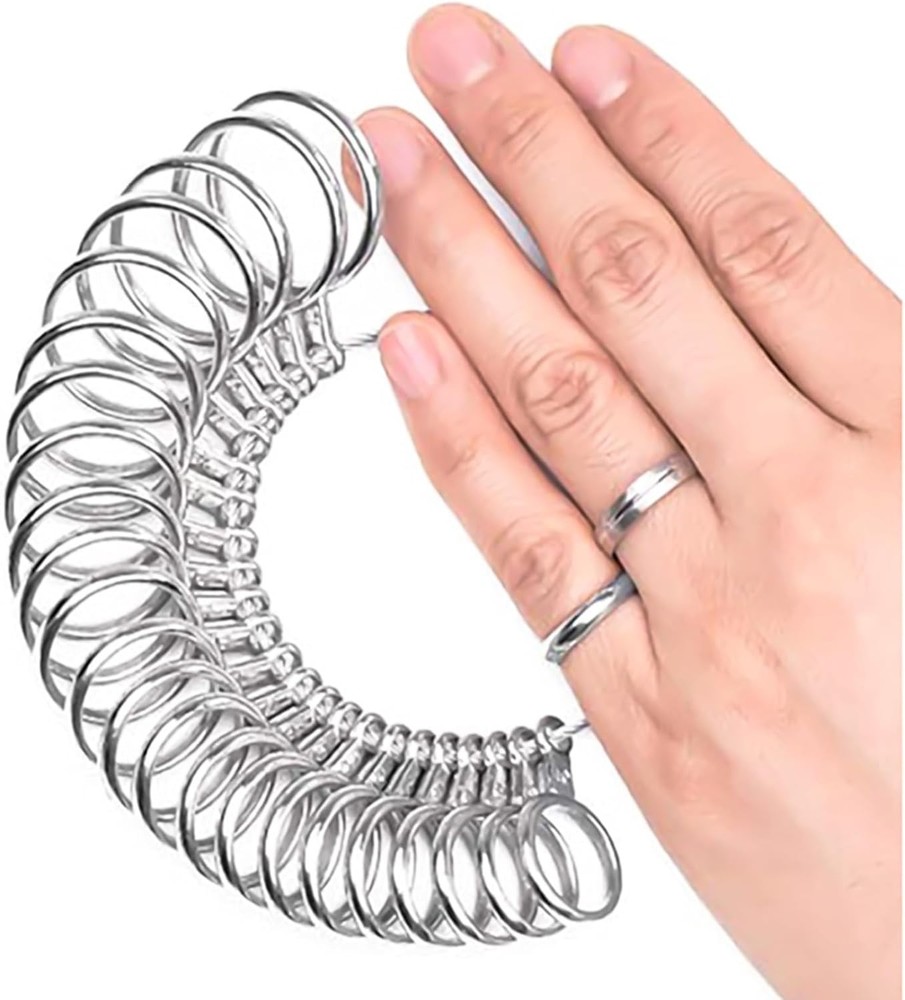 Auckyeer Ring Sizer Measuring Tool 27 Pcs, Sizing Kit 0-13 with Half...
