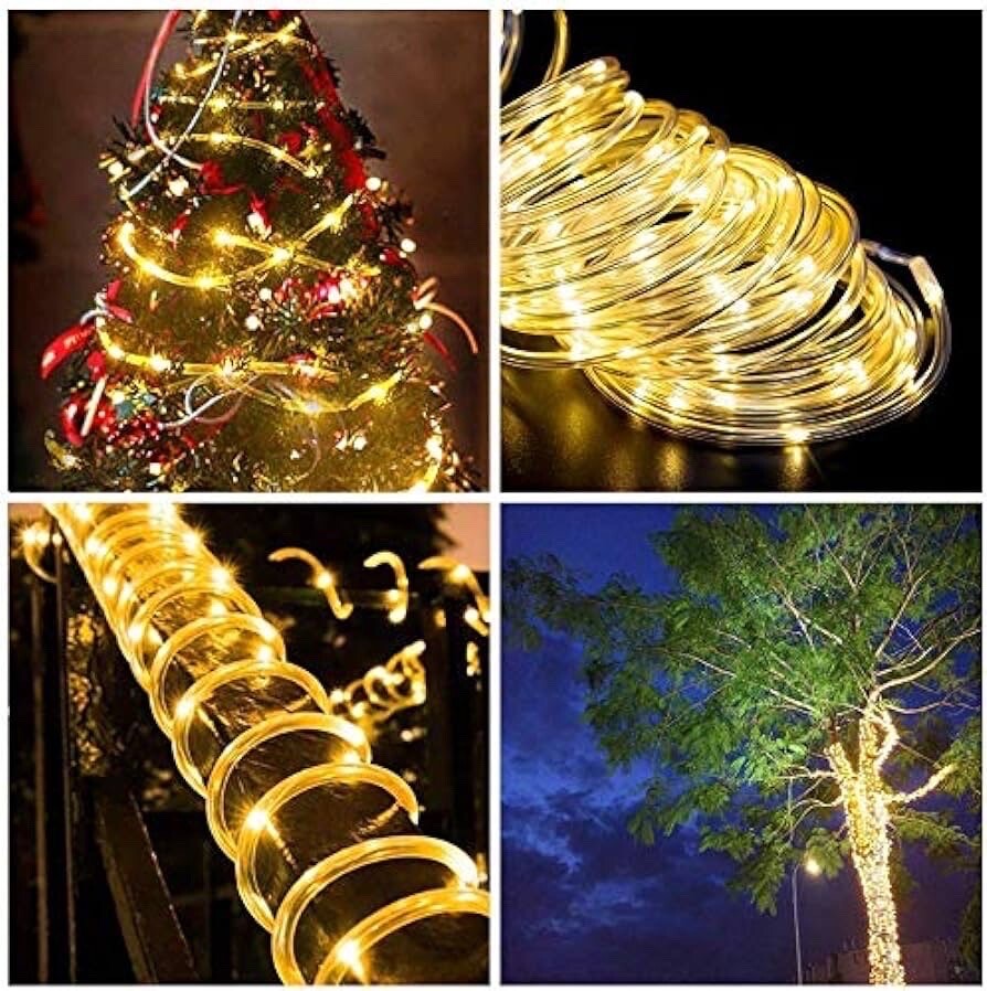 Rope Lights Outdoor 33FT LED Waterproof String Lights