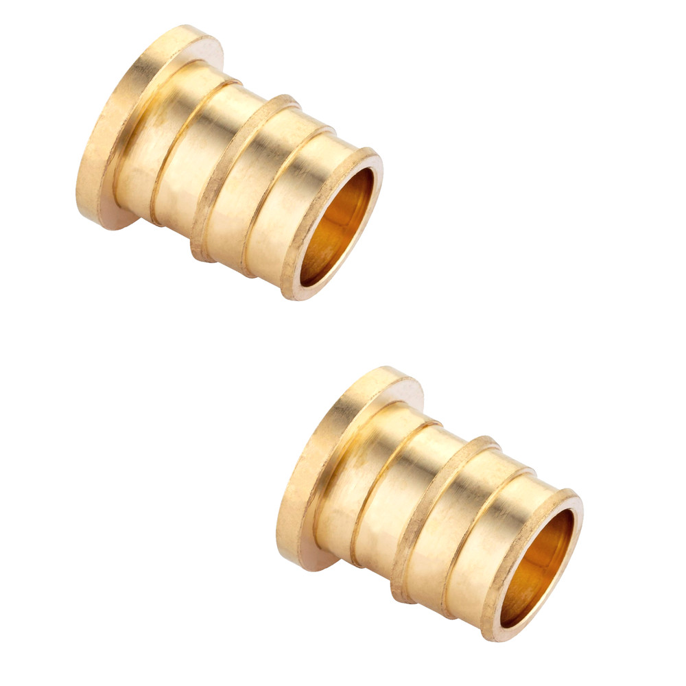 EFIELD (2-50 Pack) Pex A End Cap 1/2" Plug Expansion Brass Fitting Lead Free
