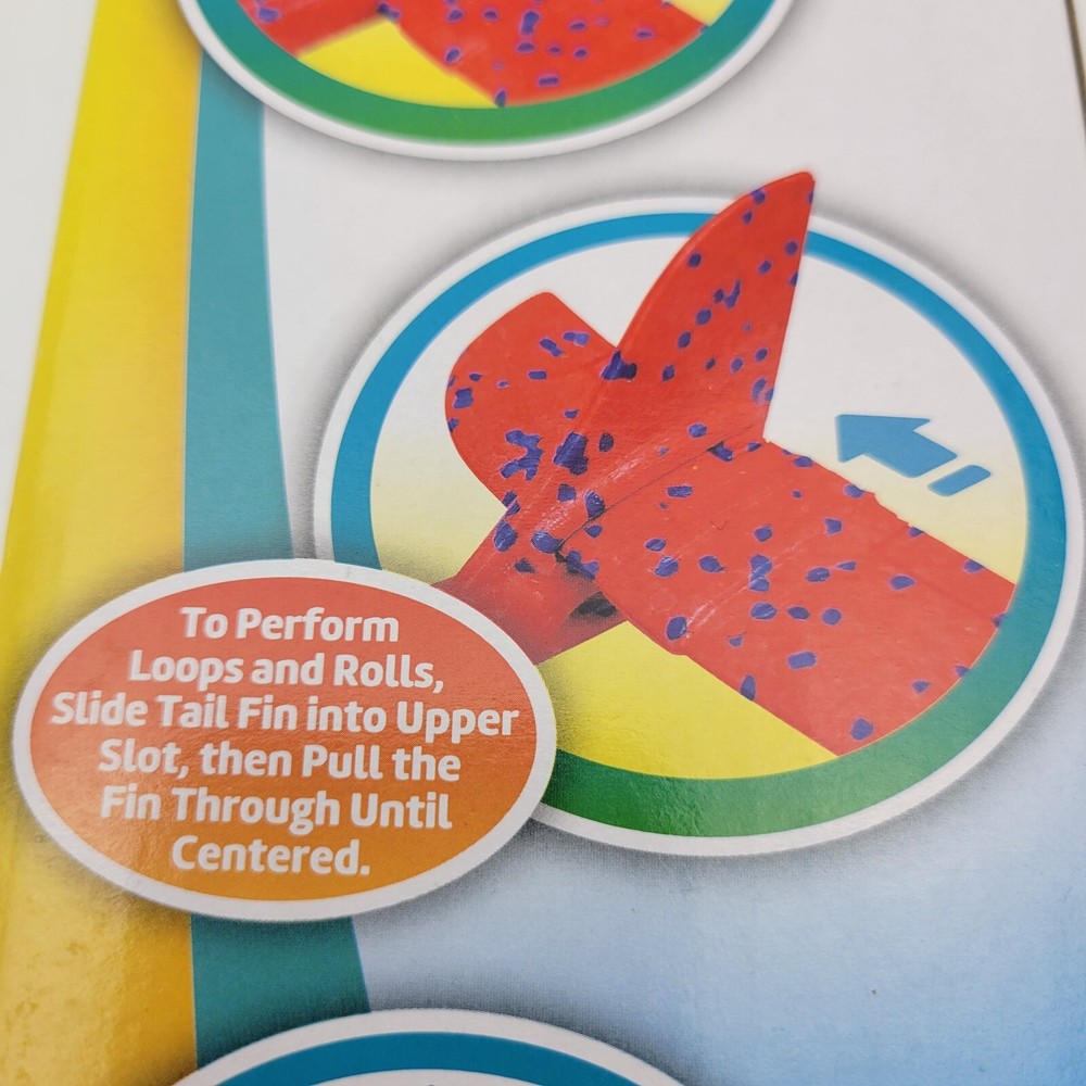 Play Day Large Durable Throwing Foam Plane Flying Glider Plane 15in Wing Span