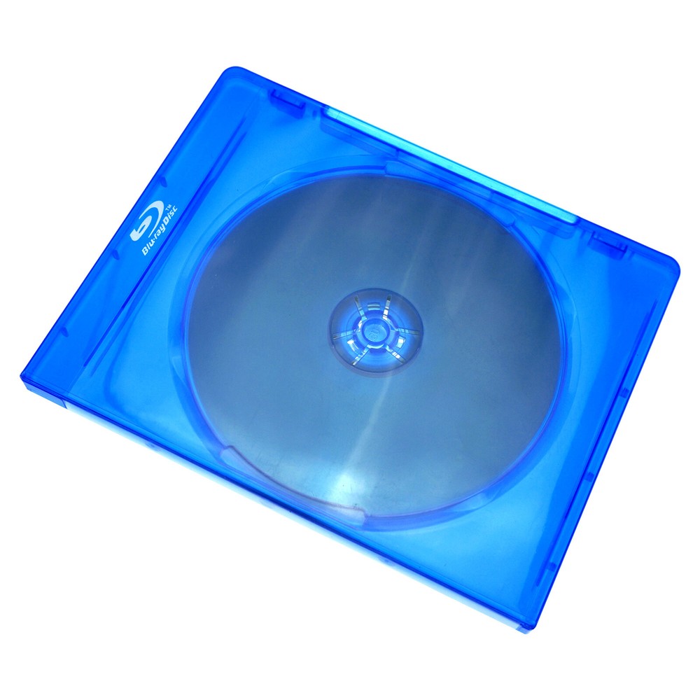 CD DVD Blu-Ray Two Disc Plastic Storage Case 11mm Empty Holder Sleeve Cover