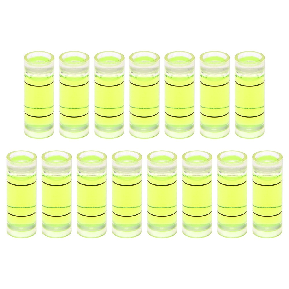 15pcs Small Cylindrical Bubble Level Vials 8x22mm Levels Measuring Tools