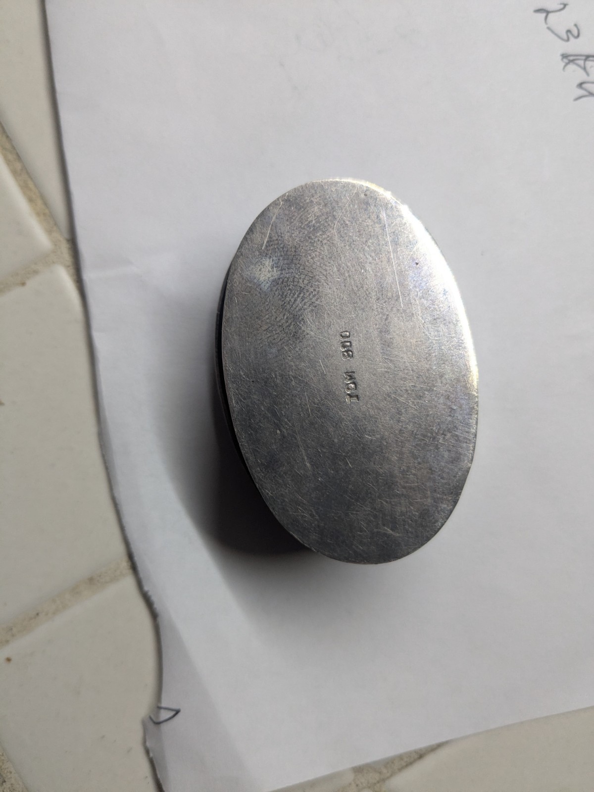 800 Silver Trinket Pill Box Navajo Tom 33.8 Grams 2.25x 1.5"