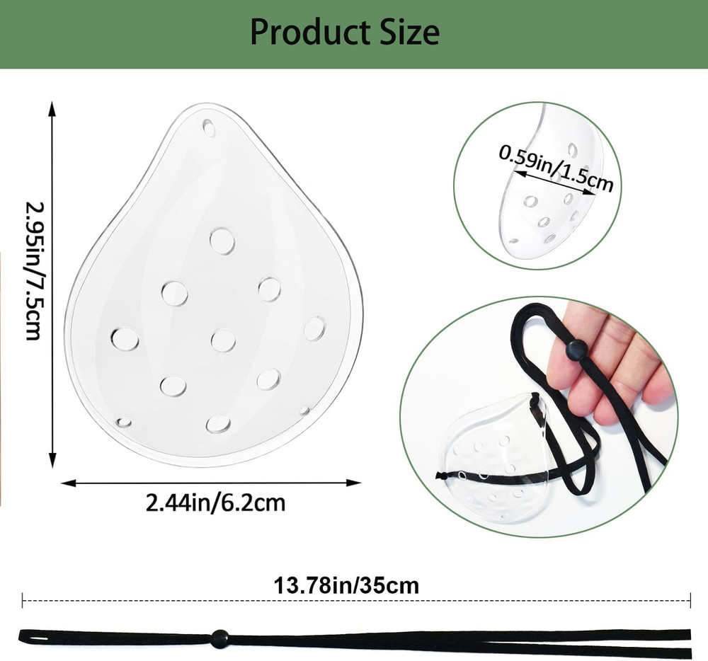 2 Pack Clear Eye Shield after Cataract Surgery,Hard Cataract Eye Patch Plastic C