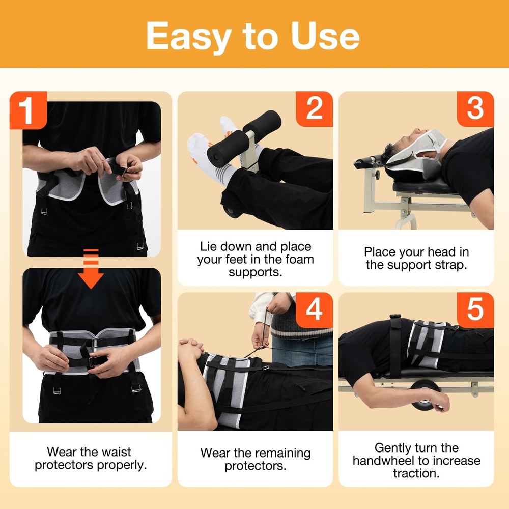 Lumbar Stretch Table Tool Traction Device Traction Table Inline Back Stretch ...