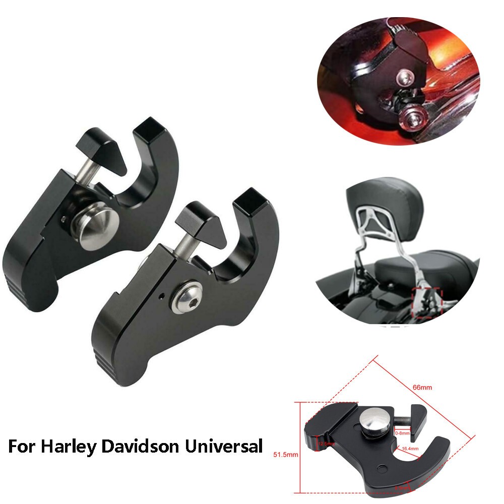 Sissy Bar Luggage Rack Quick Release Backrest Locking Kit For Harley Davidson HD