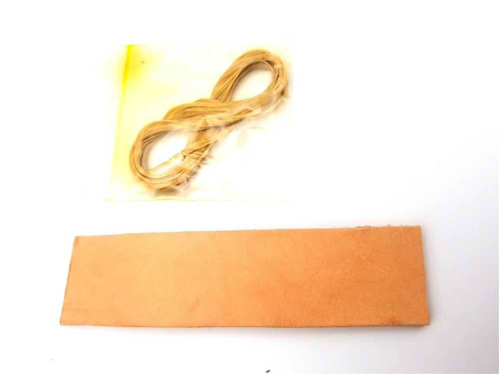 Small Tan Leather Sheath Kit for Fixed Blade Knife