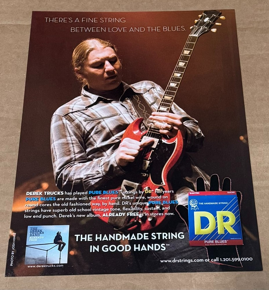 DEREK TRUCKS - DR Strings - Print Advertisement - 2009