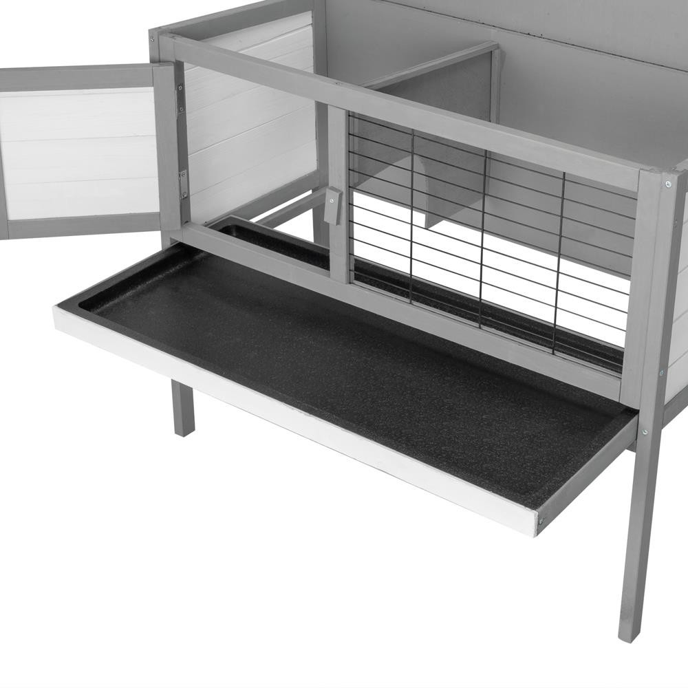 Garden 36in Elevated Rabbit Hutch Cage for Small Animal Poultry House Outdoor