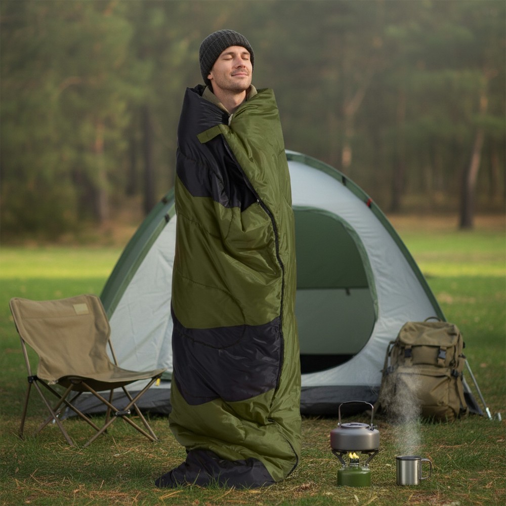 Sleeping Bag for Backpacking, Hiking, Waterproof Compact Envelope Sleeping Bag