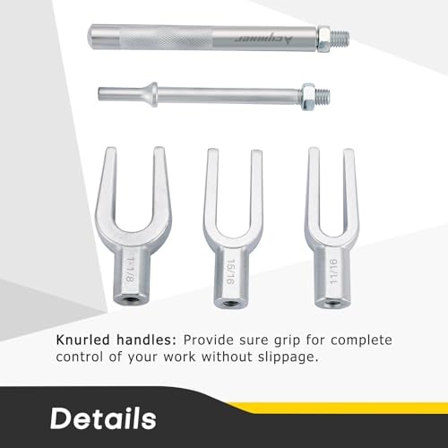 Pickle Fork Ball Joint Separator Set | 5PCS Pickle Fork Tool Set, Ball Red