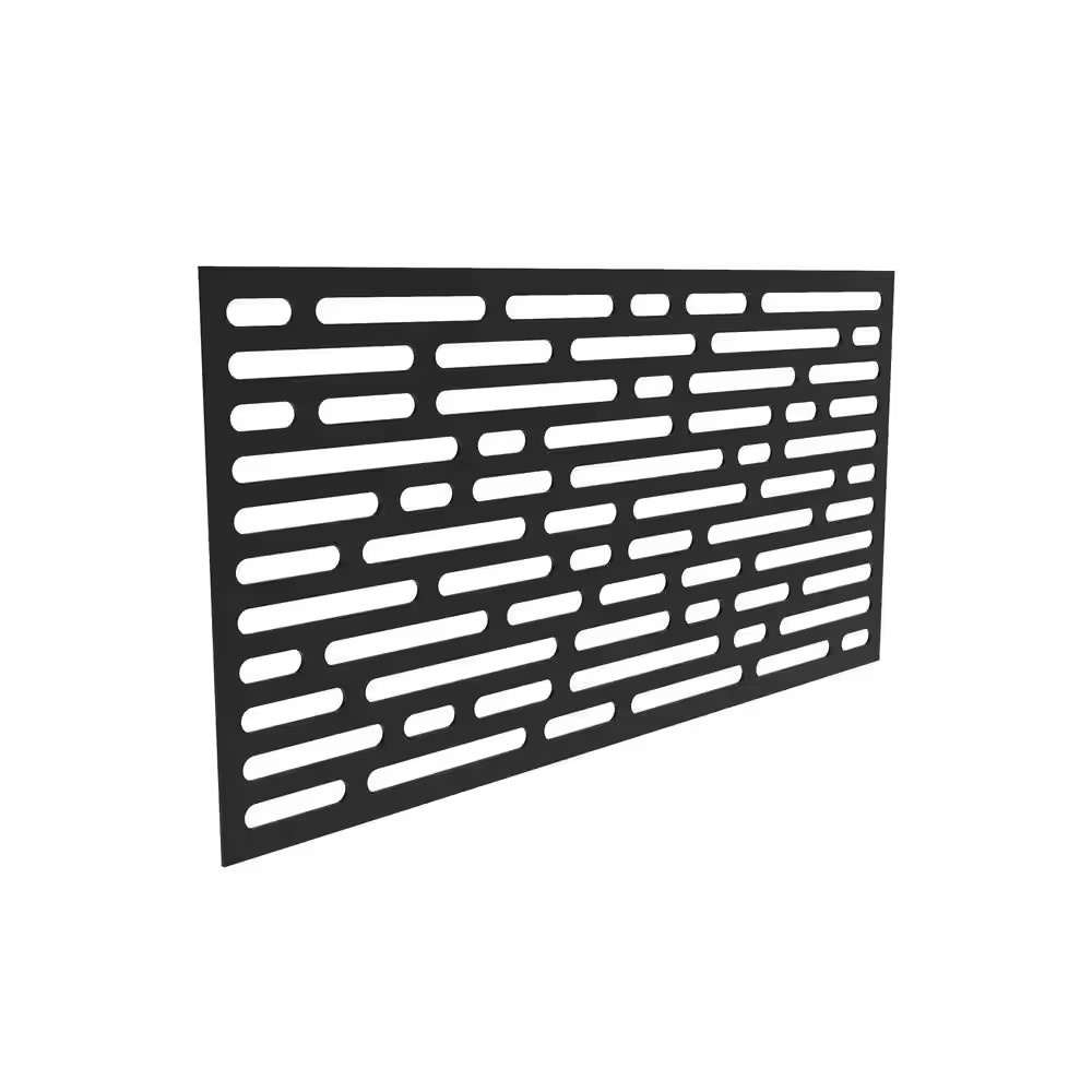 3 Ft. X 6 Ft. Optic Black Polypropylene Decorative Screen Panel