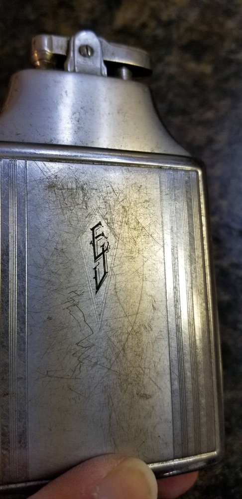 Vintage Ronson Mastercase Lighter Engraved 1948