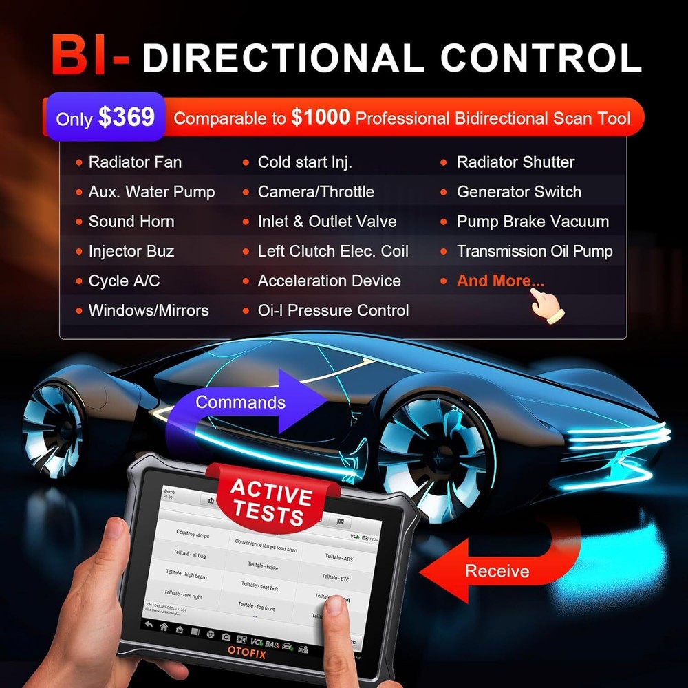 2025 OTOFIX D1 Lite Car Bidirectional Scanner Auto Full System Diagnostic Tool