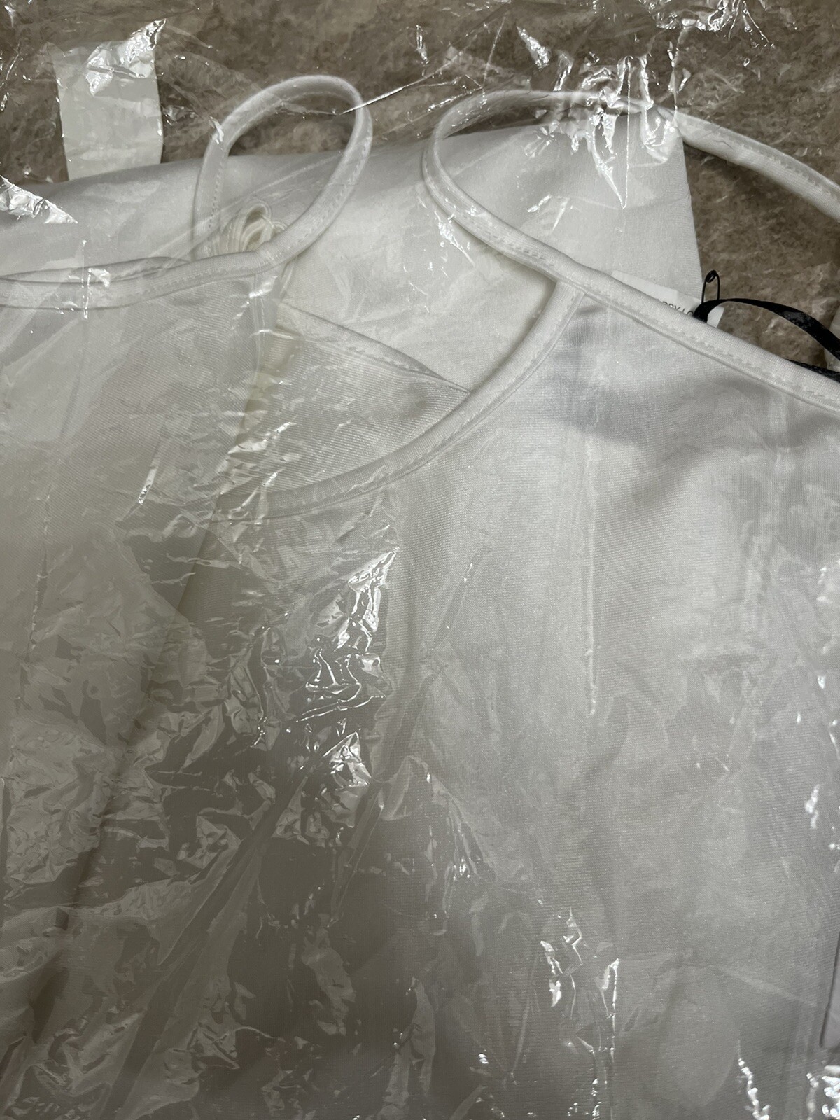 Unique Vintage Short Ivory Stretch Slip - Small NWT