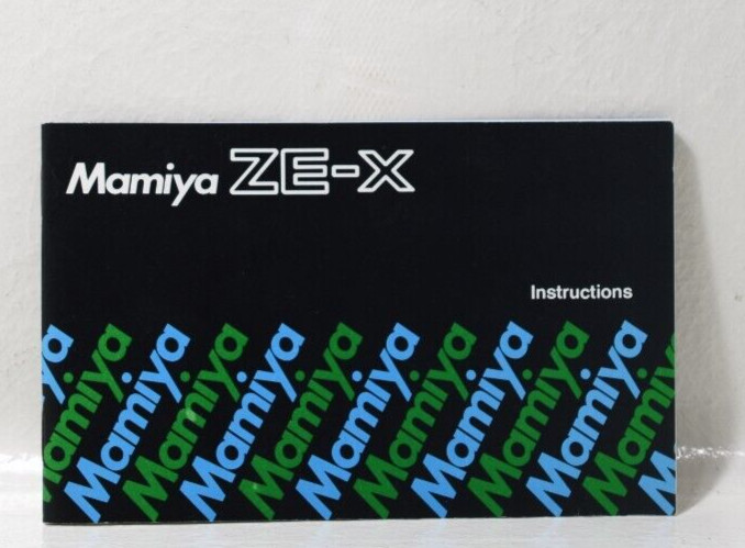 Mamiya ZE-X Instructions Manual 58 pages