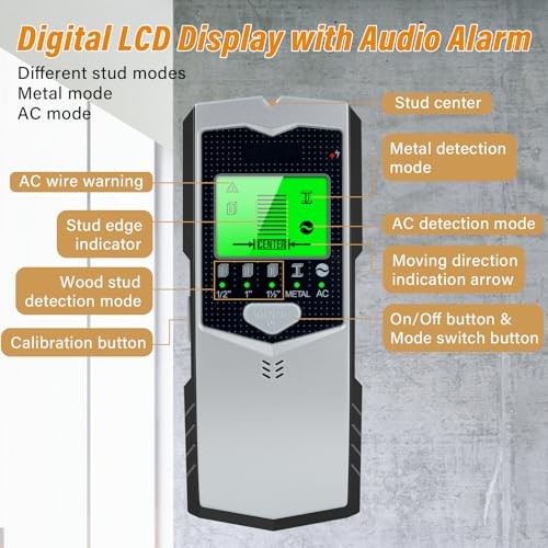 Stud Finder Wall Scanner, 5 in 1 Multifunctional Wall Detector Scanner with