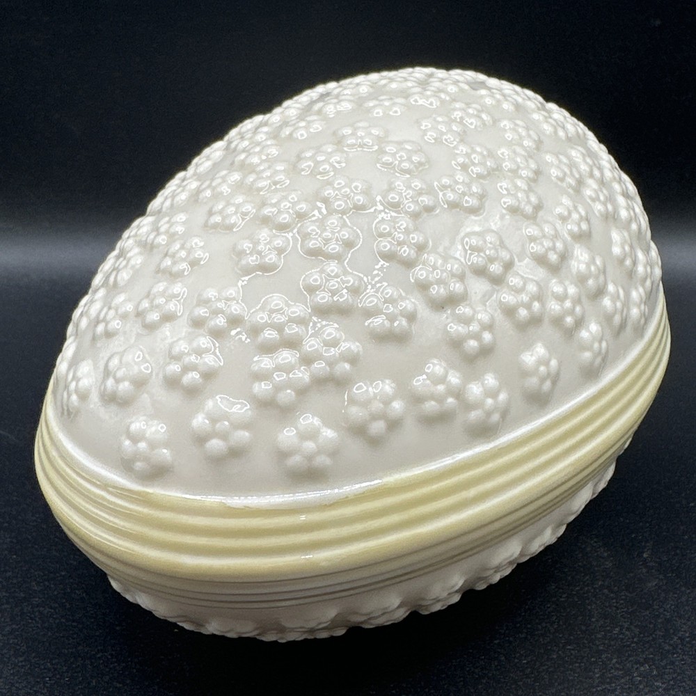 Large 5" Vintage Belleek Easter Egg