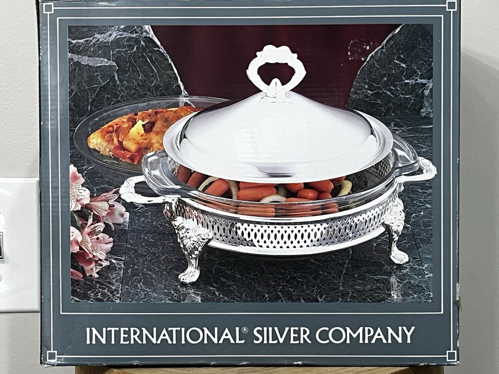 International Silver Company Vintage Silver Plated DUO Server (New)