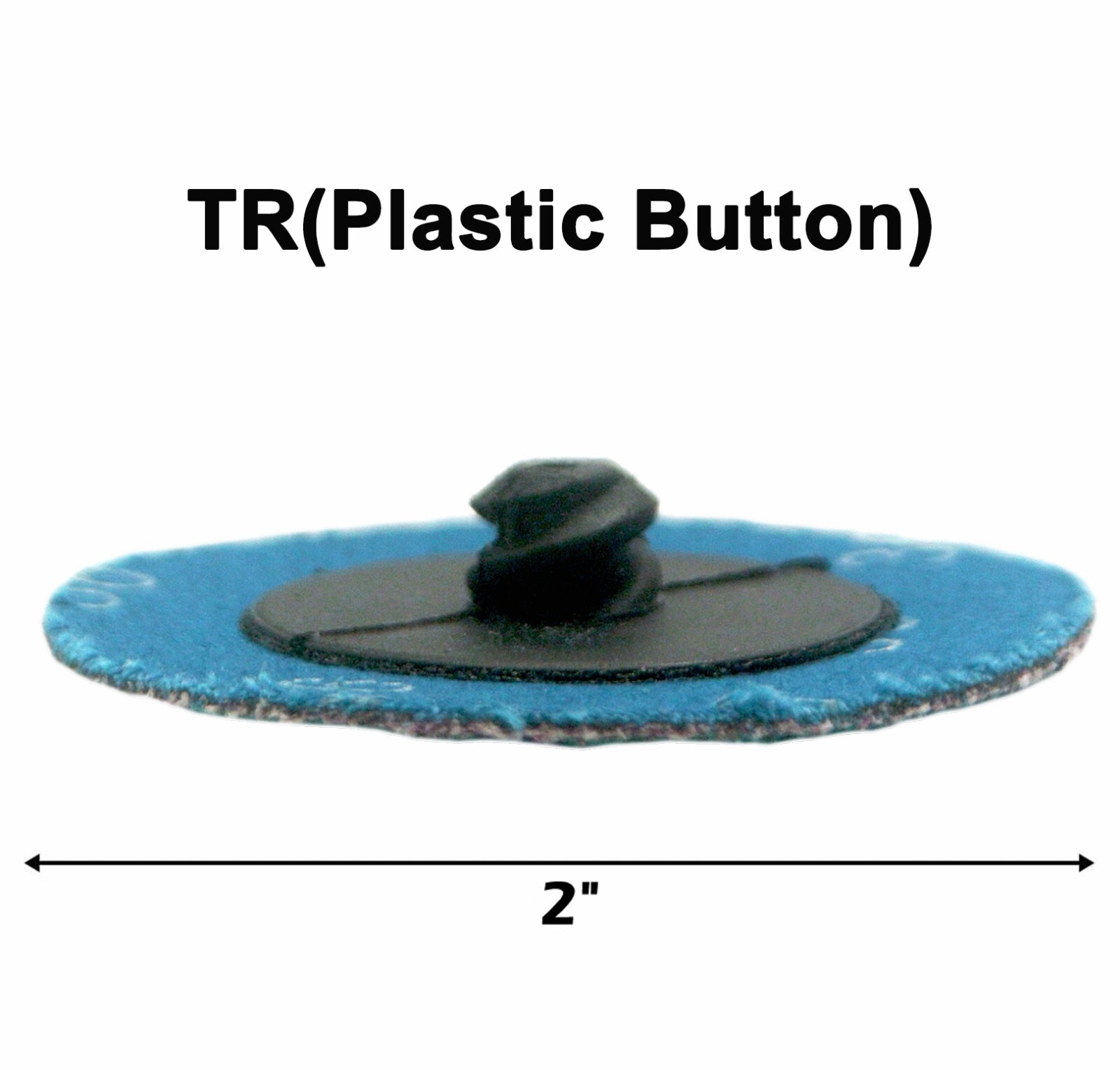 SATC 50PCS 2" Green Zirconia Roll Lock Die Grinder Sanding Grinding Disc 36 Grit