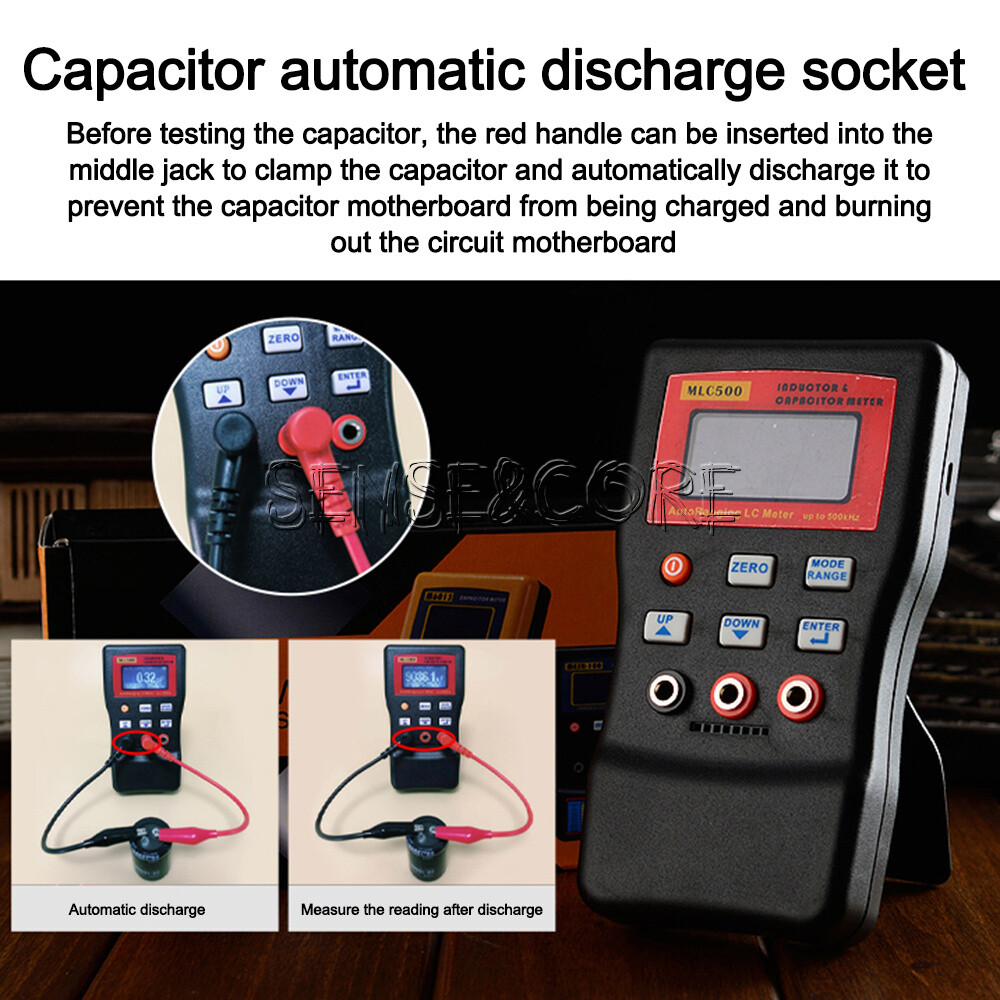 MLC500 High Precision Digital Car Range Capacitance Inductance Meter Anti-Burn-