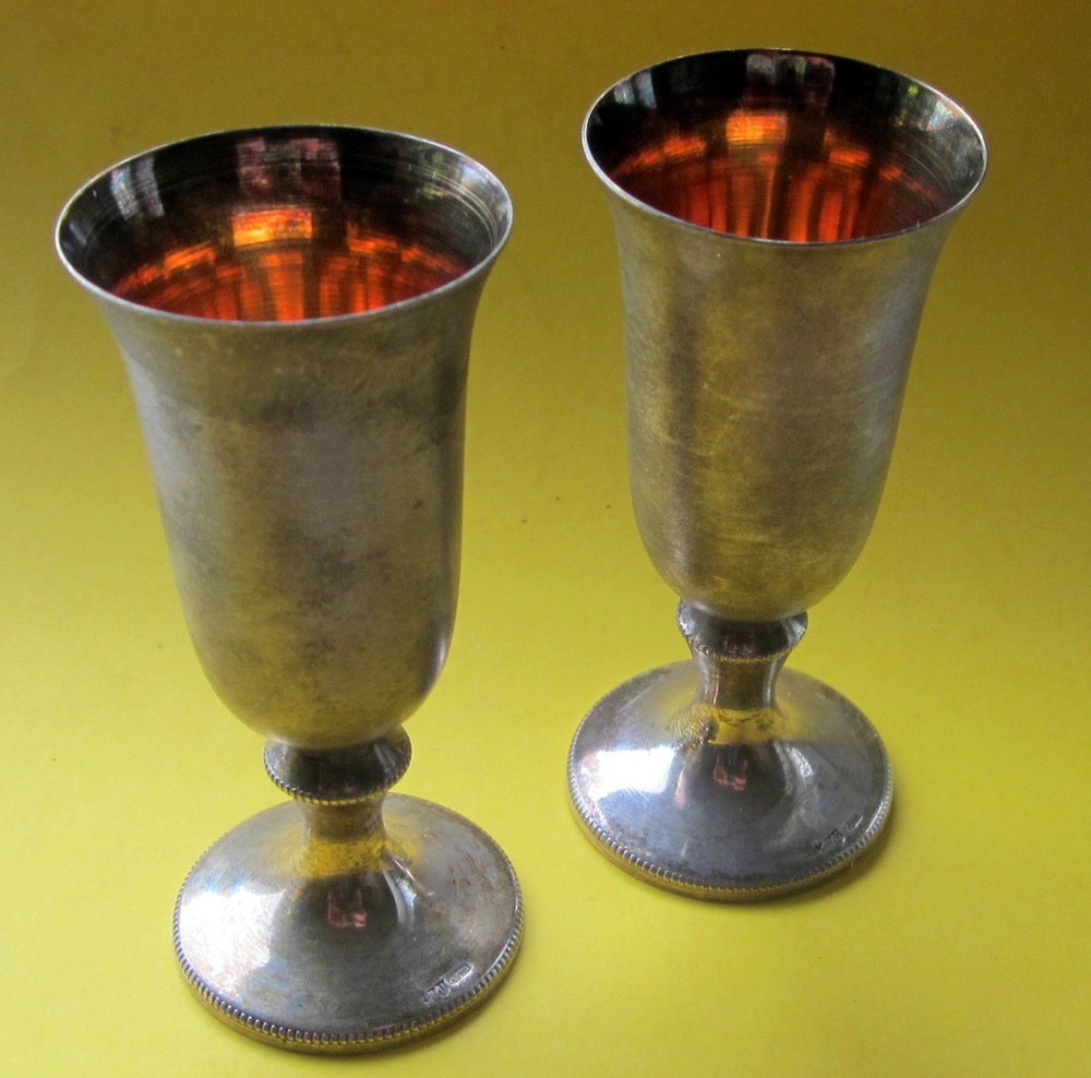Russian Silver Vodka Cup 916"( 2 pieces) 89 gr.