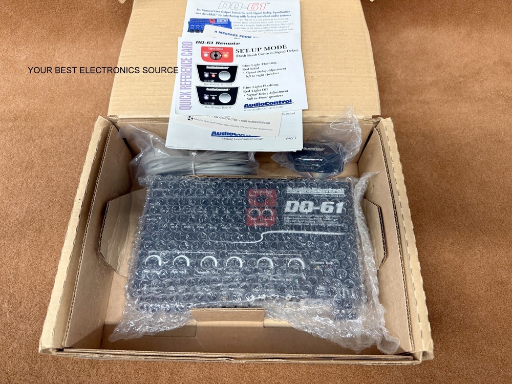 Audio Control DQ61 Factory Sound Processor w/ Equalization & Time Delay (BLACK)