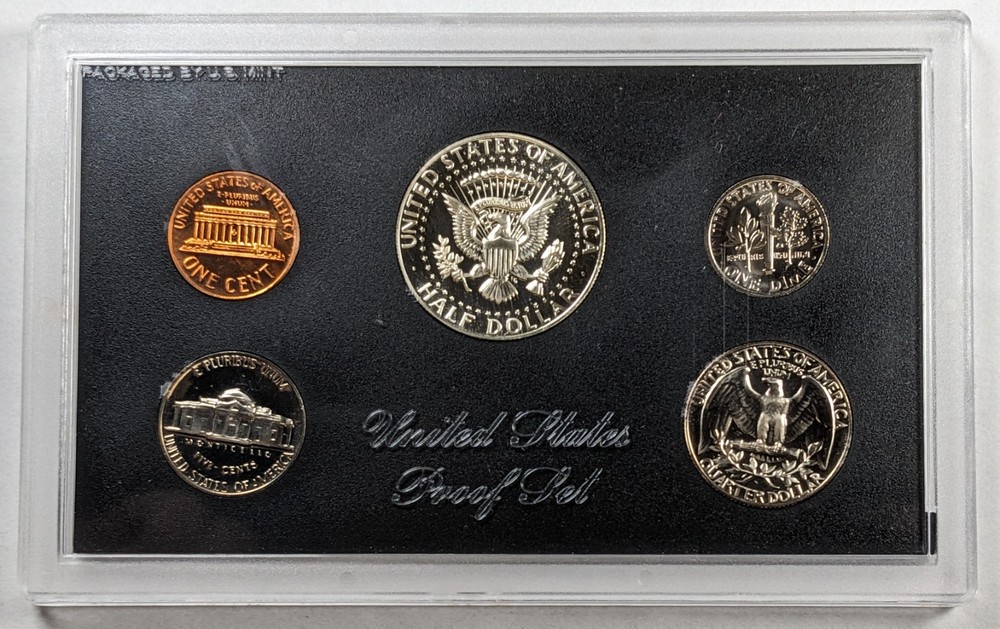 1970 S 1C 50C Proof Set Small Date