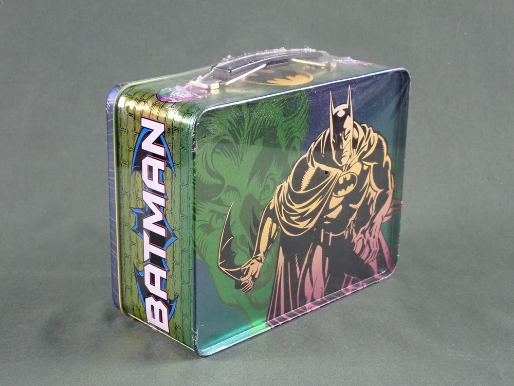 BATMAN LUNCHBOX METAL SMALL GRAPHICS INSIDE 2000 RIX PRODUCTS