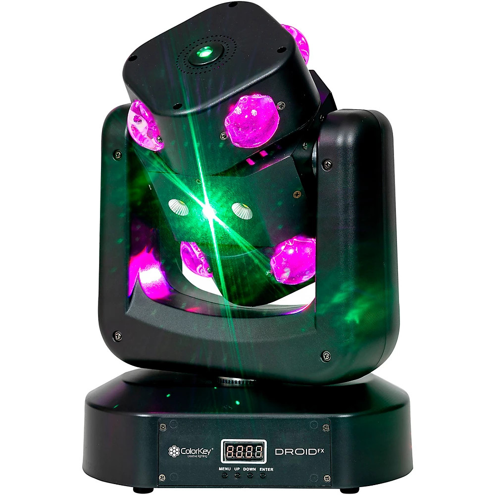 ColorKey Droid FX Multi-Effect Moving Head w/Multicolor Beams/Lasers 19788136 RF