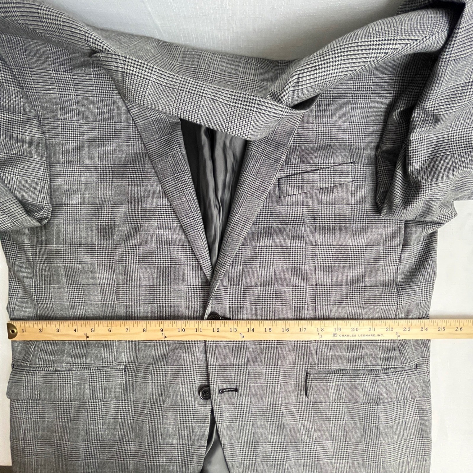 Lauren Ralph Lauren 48R Gray Glen Plaid Sport Coat Blazer Mens NWOT Classic