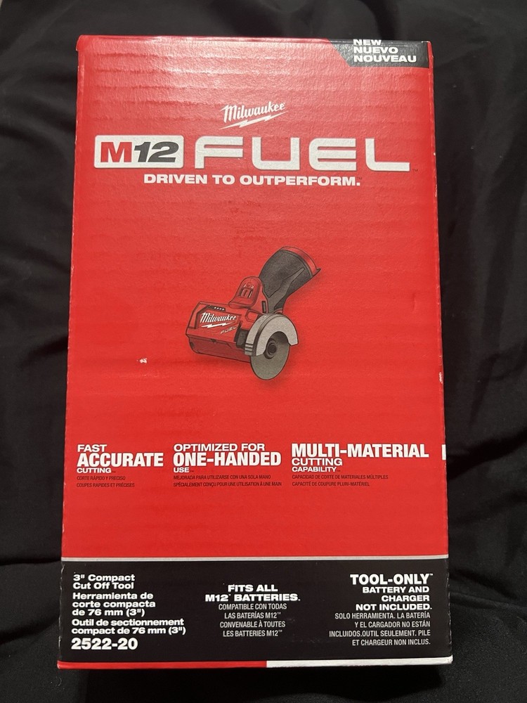 Brand New Milwaukee 2522-20 M12 FUEL 3" Compact Cut-Off Tool Tool Only