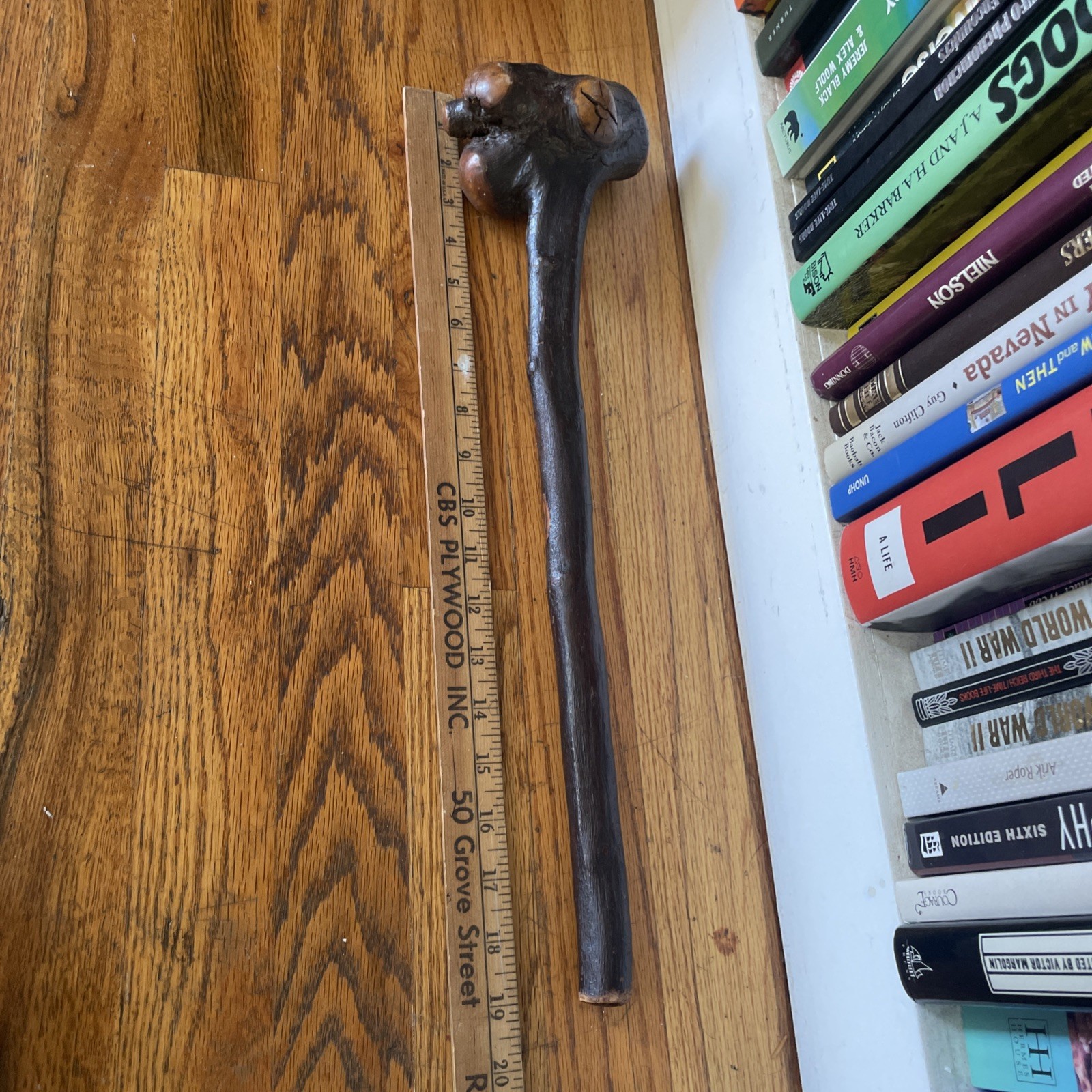 Native American Indian Burl Wood War Club Antique Rare 19” Artifact Weapon