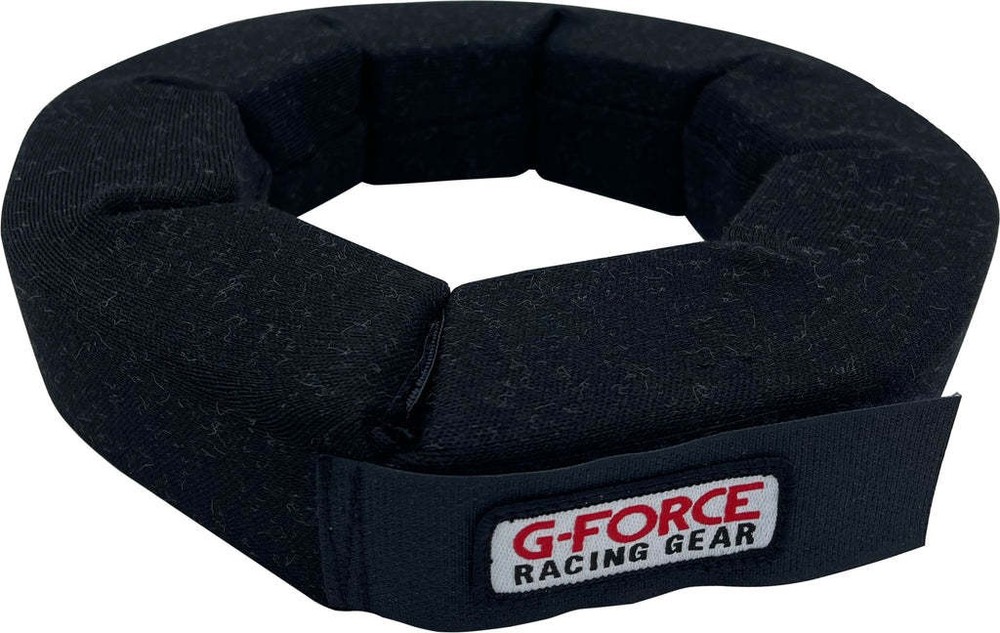 G-FORCE Large Black SFI Helmet Support with 360° Neck Support and Padding