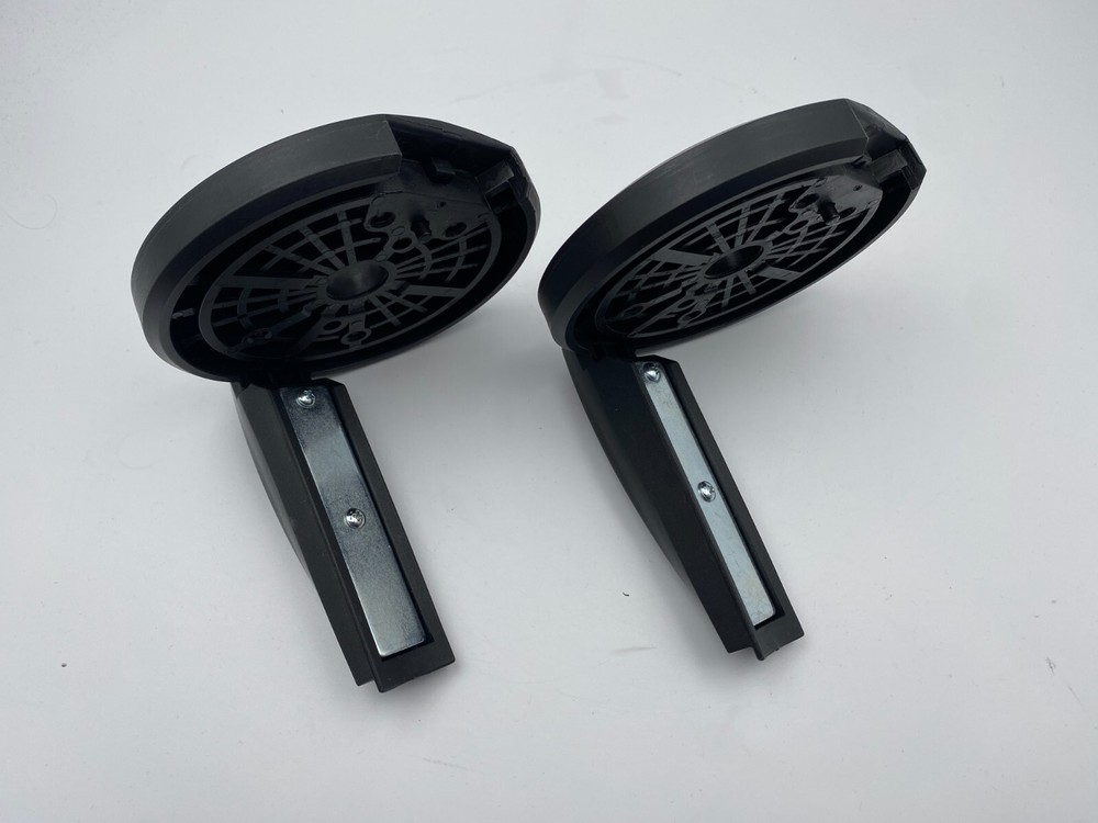 2- Bowflex 1090 Dumbbell Replacement Handle Part Black Tab Endcap Dial Lock Disc