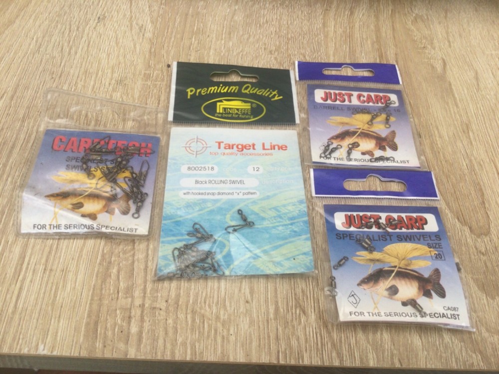 4 PACKS OF VARIOUS SWIVELS