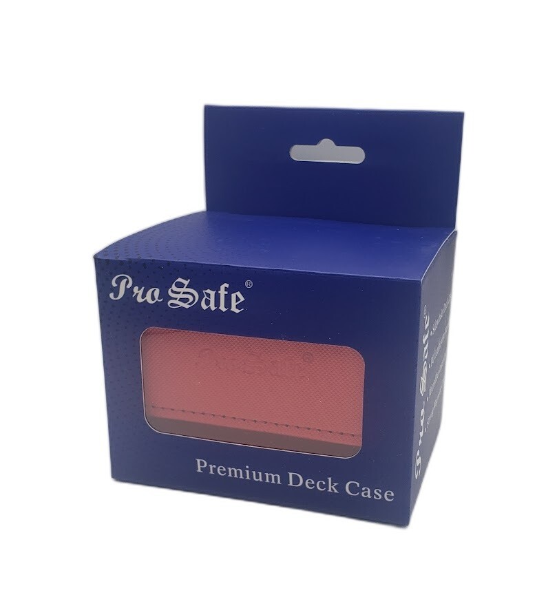 Pro Safe Premium Deck Case RED Microfiber Lined - Holds 100+ Gaming Cards