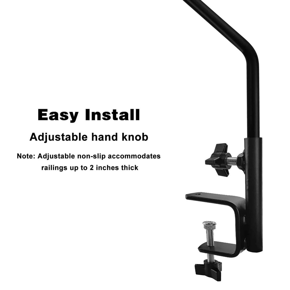 Heavy Duty Extensible Deck Hook - Adjustable for Hanging Bird Feeders, Plants...
