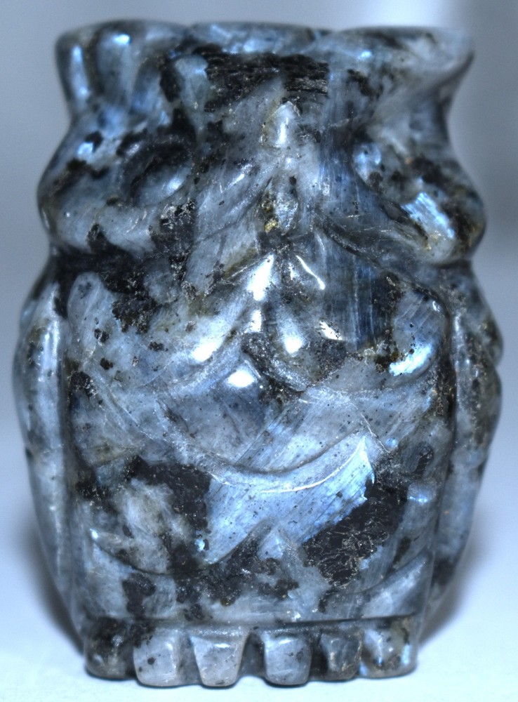 Pretty Labradorite Owl 2"/108 Grams