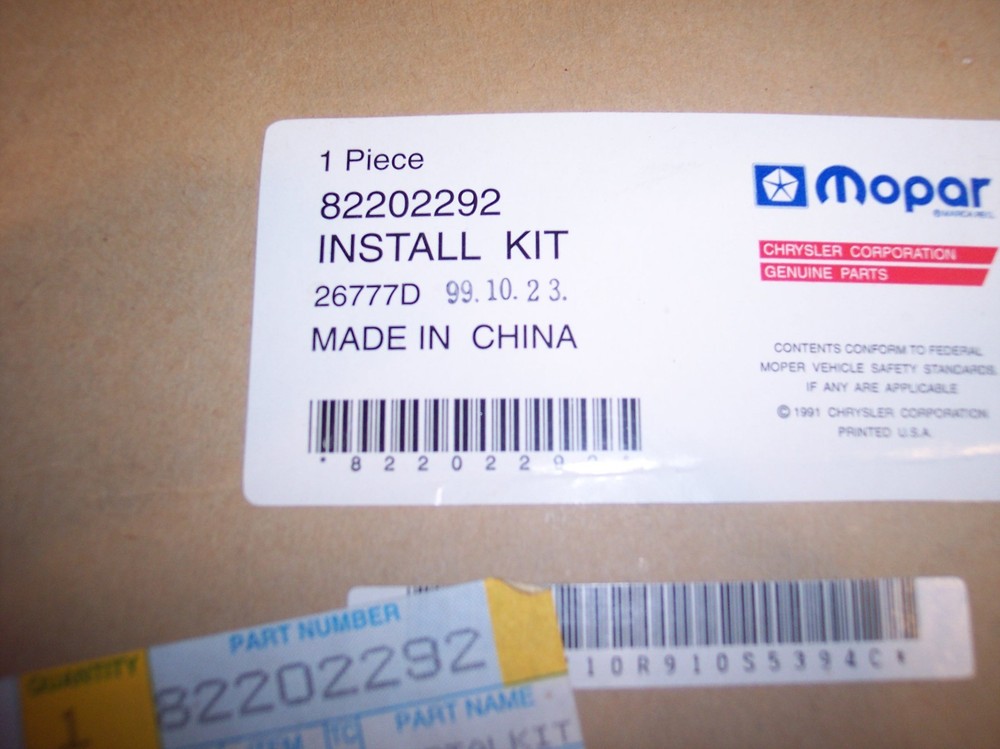 NOS MOPAR 6-Disc CD Changer Controller System Installation Kit
