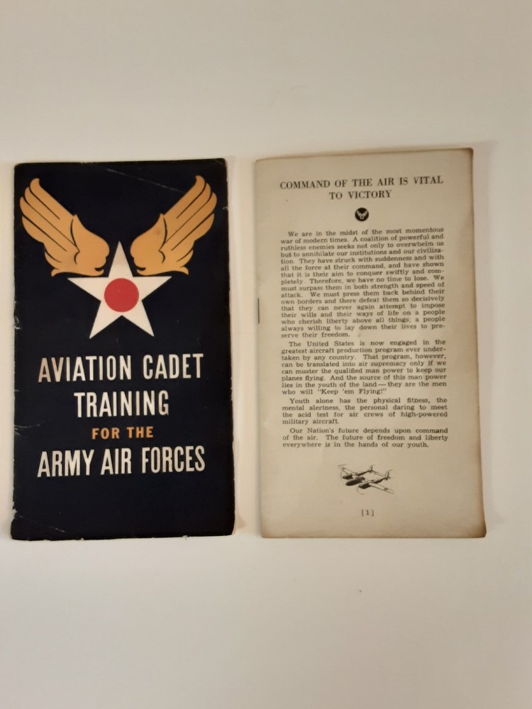 WWII Aviation Cadet Training For The Armed Forces Booklet