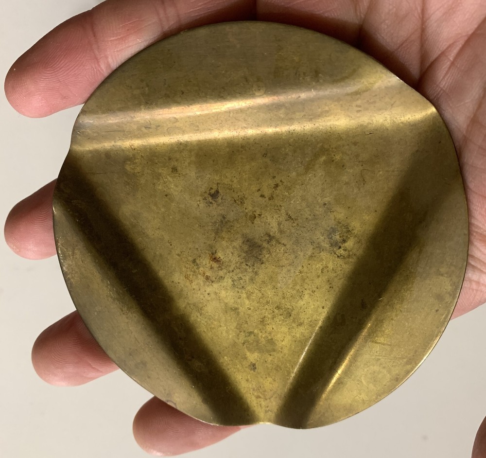vintage brass ashtray 10cm ash holder