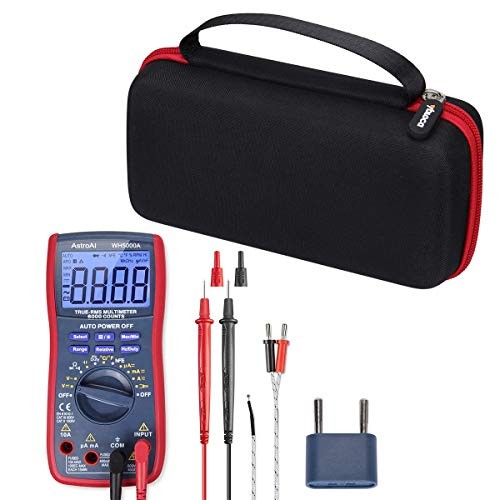 Portable Hard Storage Case, for AstroAI Digital Multimeter TRMS 6000 Counts