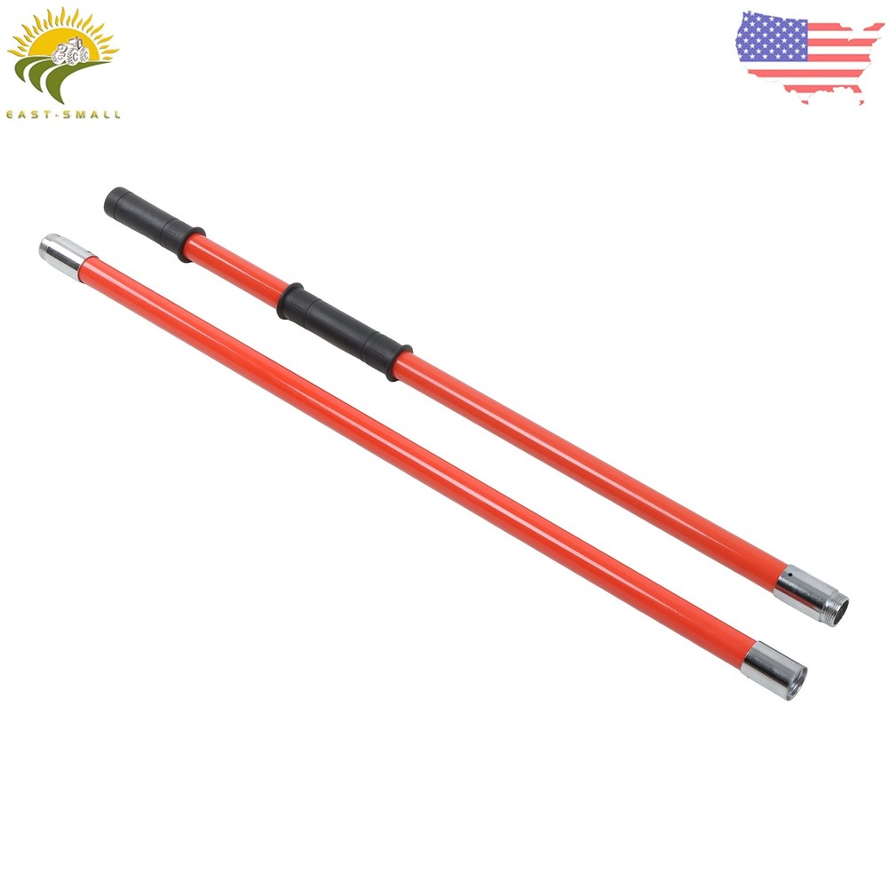 9-Section Telescoping Pole Saw Pruner 30ft Maximum Reach Orange Heavy-Duty